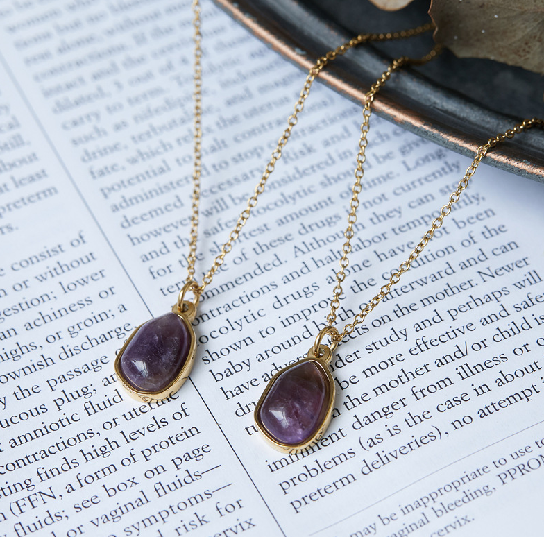 β¨ Healing Crystal Necklace π€ Black Agate π€ Clear Quartz