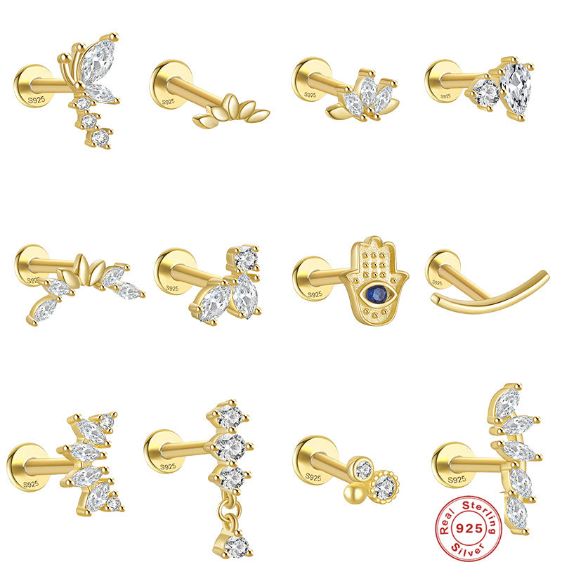 🦋 Fairy Butterfly Triple Tassel Earrings – 925 Silver & Zircon