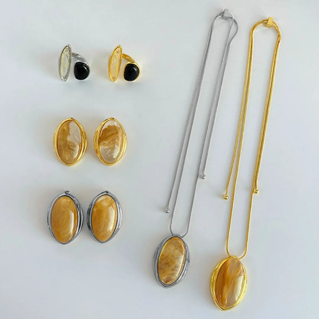 ✨ Gold & Platinum Cross Set – Designer Necklace & Ring 🌙