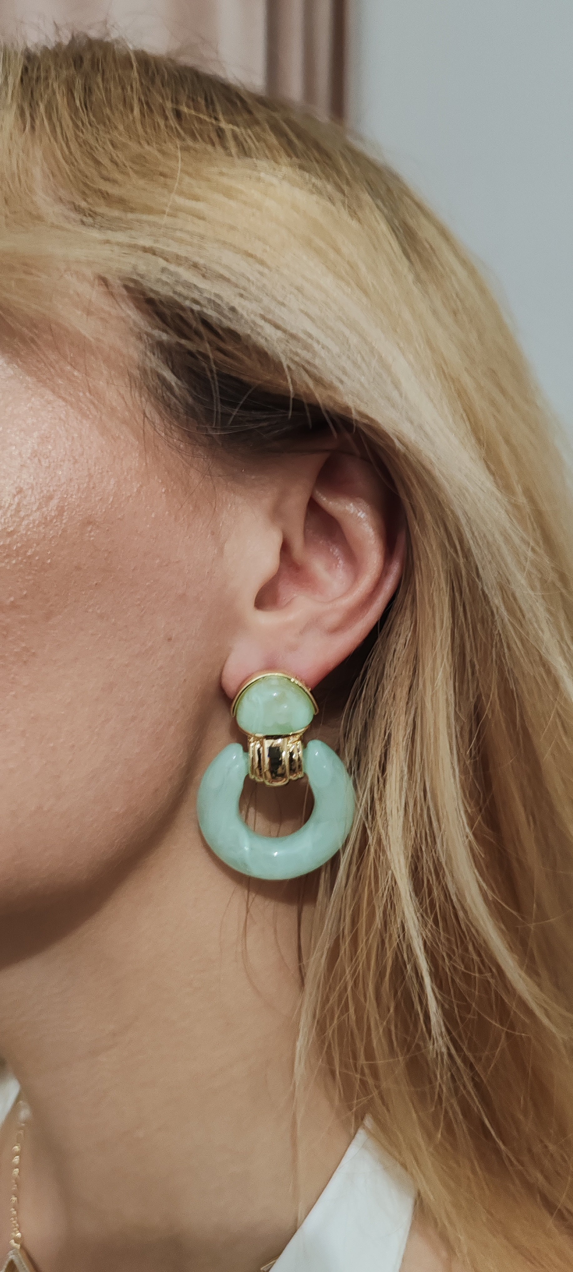 Luxury 14K Gold-Plated Earrings – Modern Designer Style