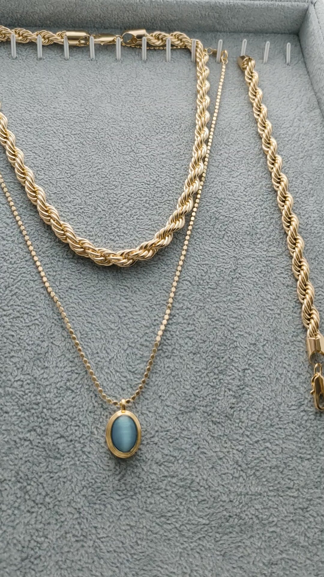 ✨ 14K Gold-Plated Rope Chain Necklace | Premium Quality ✨
