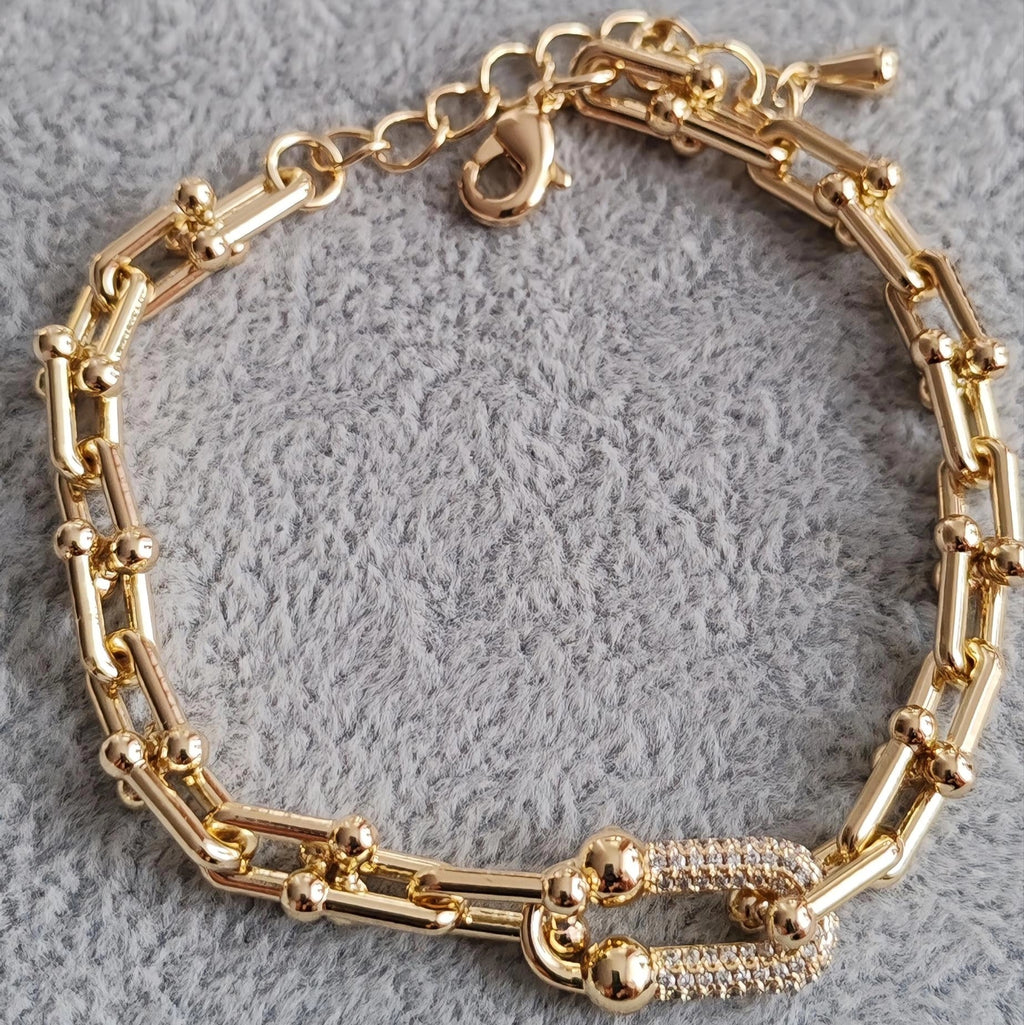 ✨ 14K Gold-Plated Bracelet – Tiffany Style | Premium Quality ✨