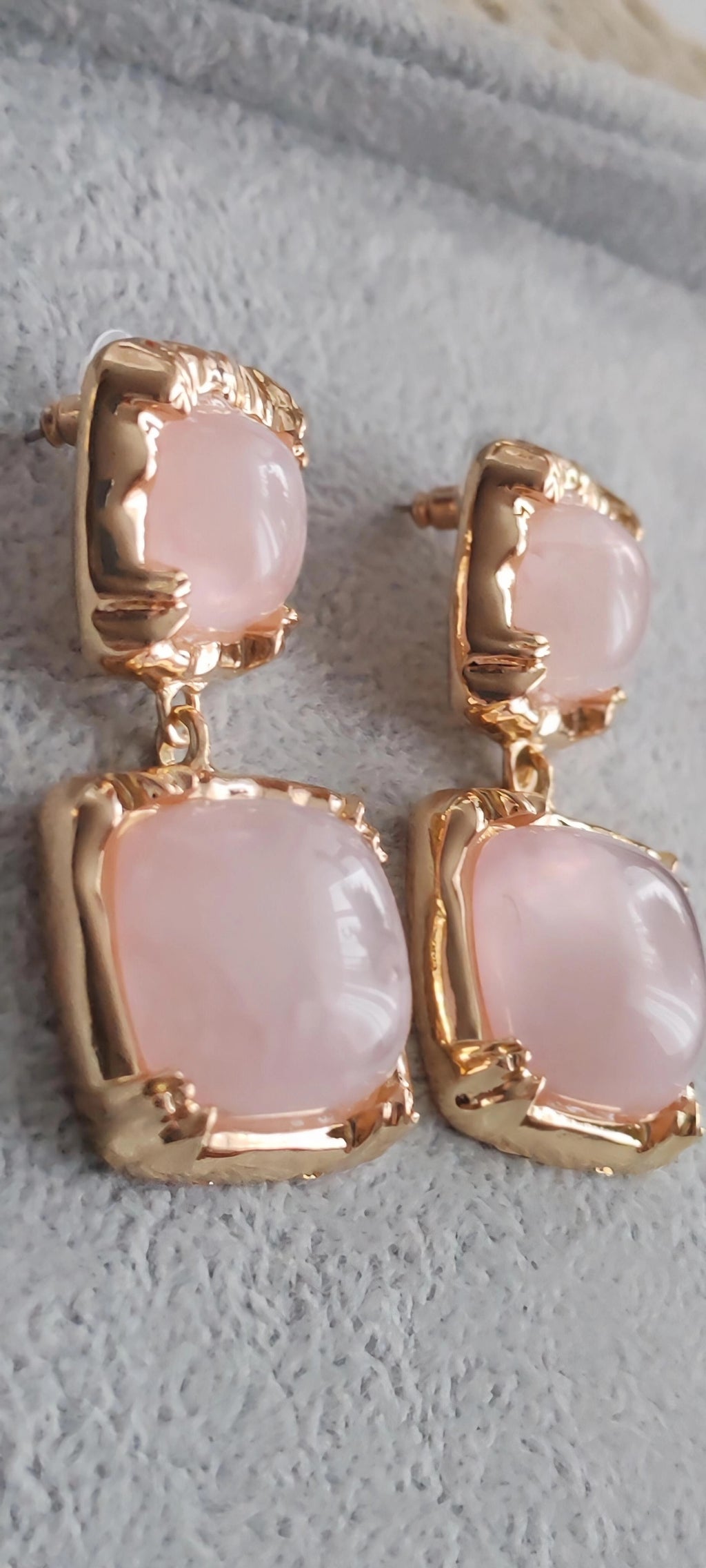 ✨ 14K Gold-Plated Pearl-Effect Earrings – Timeless Luxury ✨