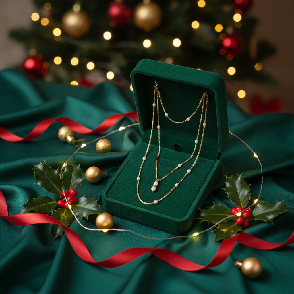 Triple Pearl Necklace - Gold Plated Freshwater Pearls