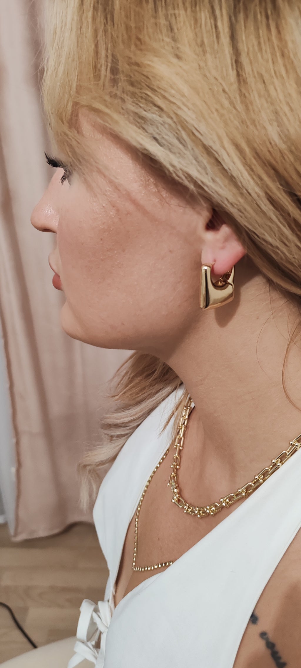 Premium 14K Gold Plated Geometric Earrings