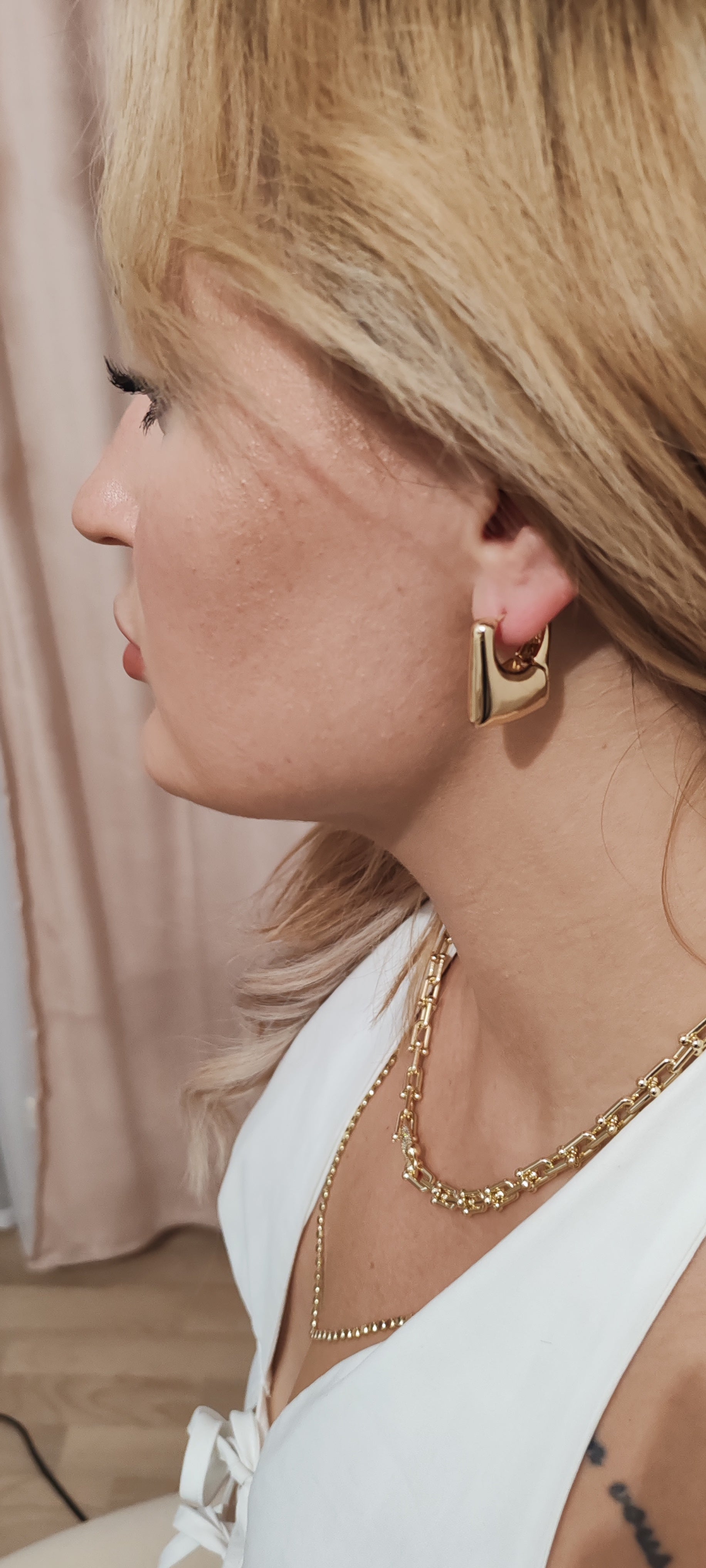 Premium 14K Gold Plated Geometric Earrings