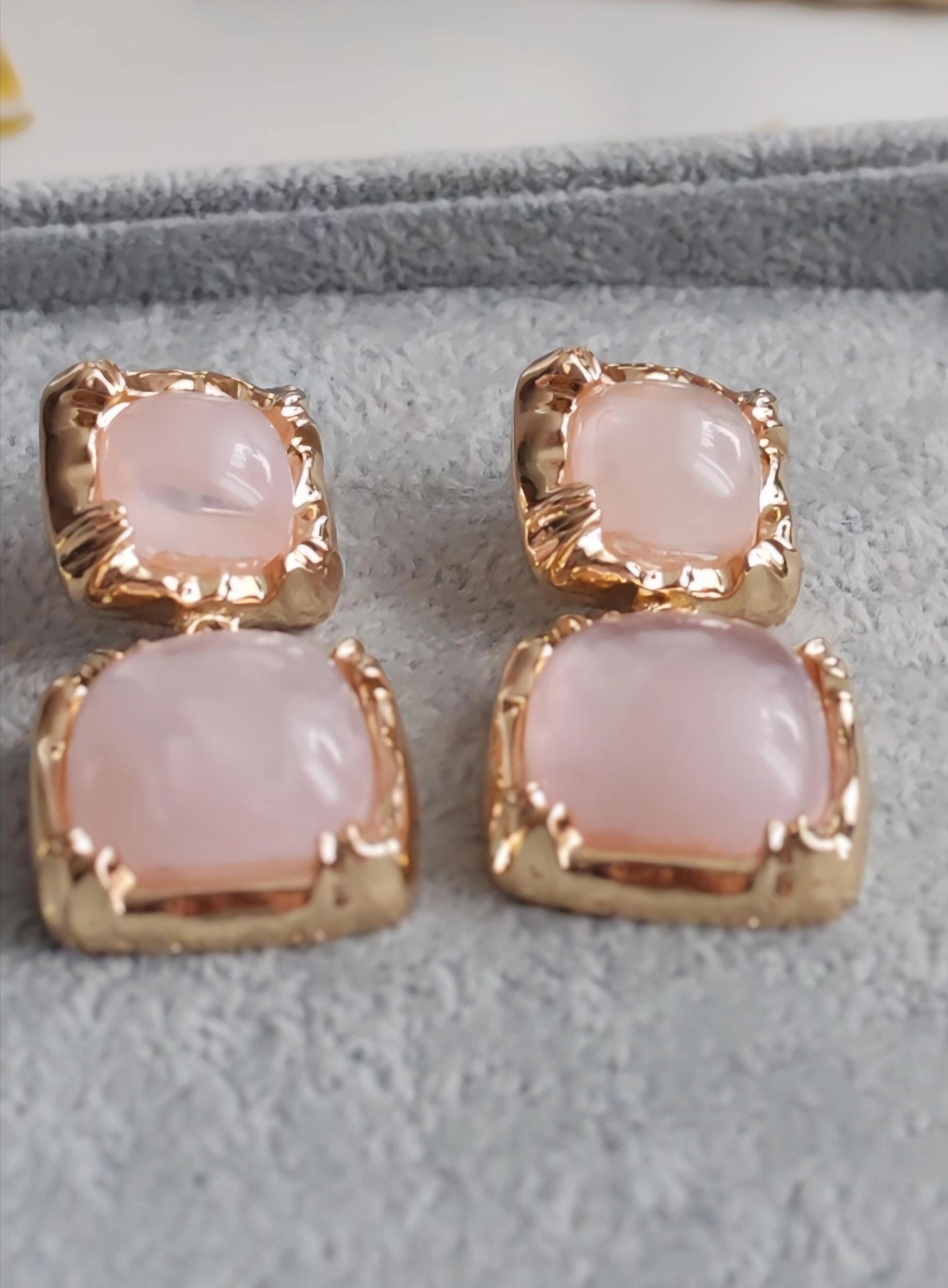 ✨ 14K Gold-Plated Pearl-Effect Earrings – Timeless Luxury ✨