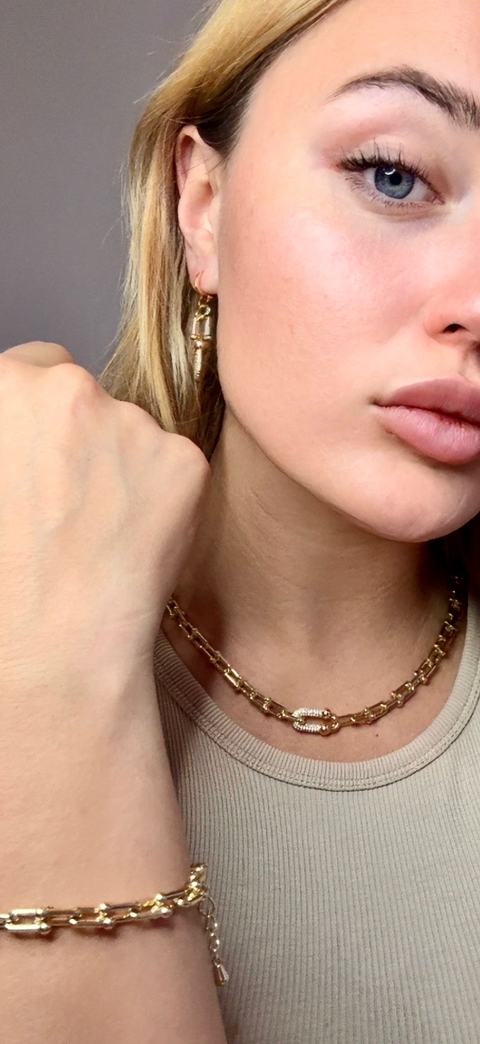 ✨ 14K Gold Plated Necklace – Tiffany Style Elegance