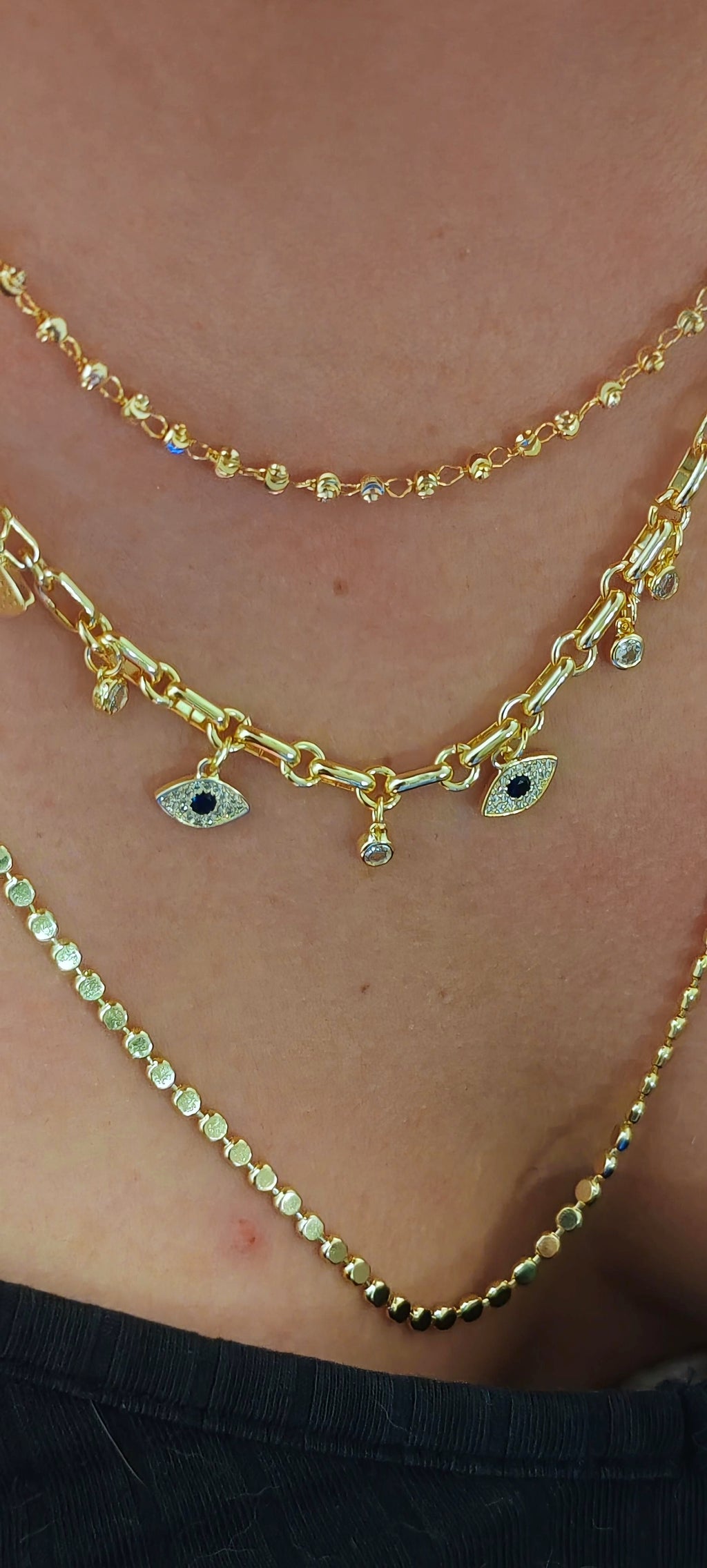 ✨ 14K Gold-Plated Evil Eye Necklace | Premium Quality ✨