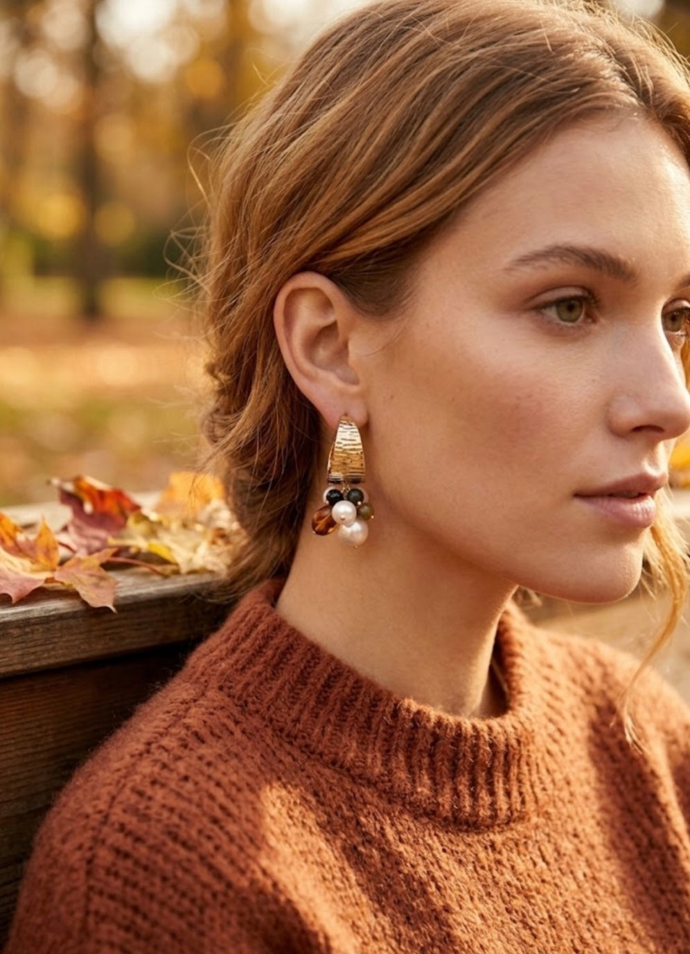 The Luxe Pearl Cluster Hoops