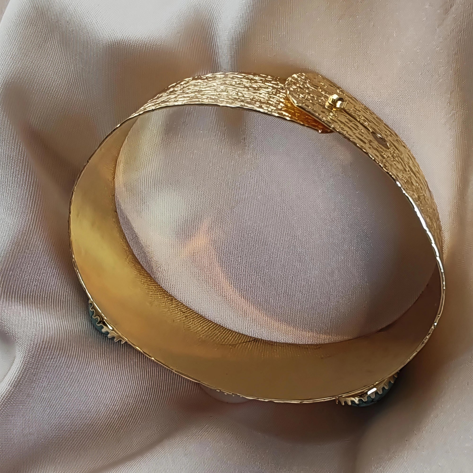 Turquoise and Pearl Bracelet – 14K Gold Plated Protective Jewelry