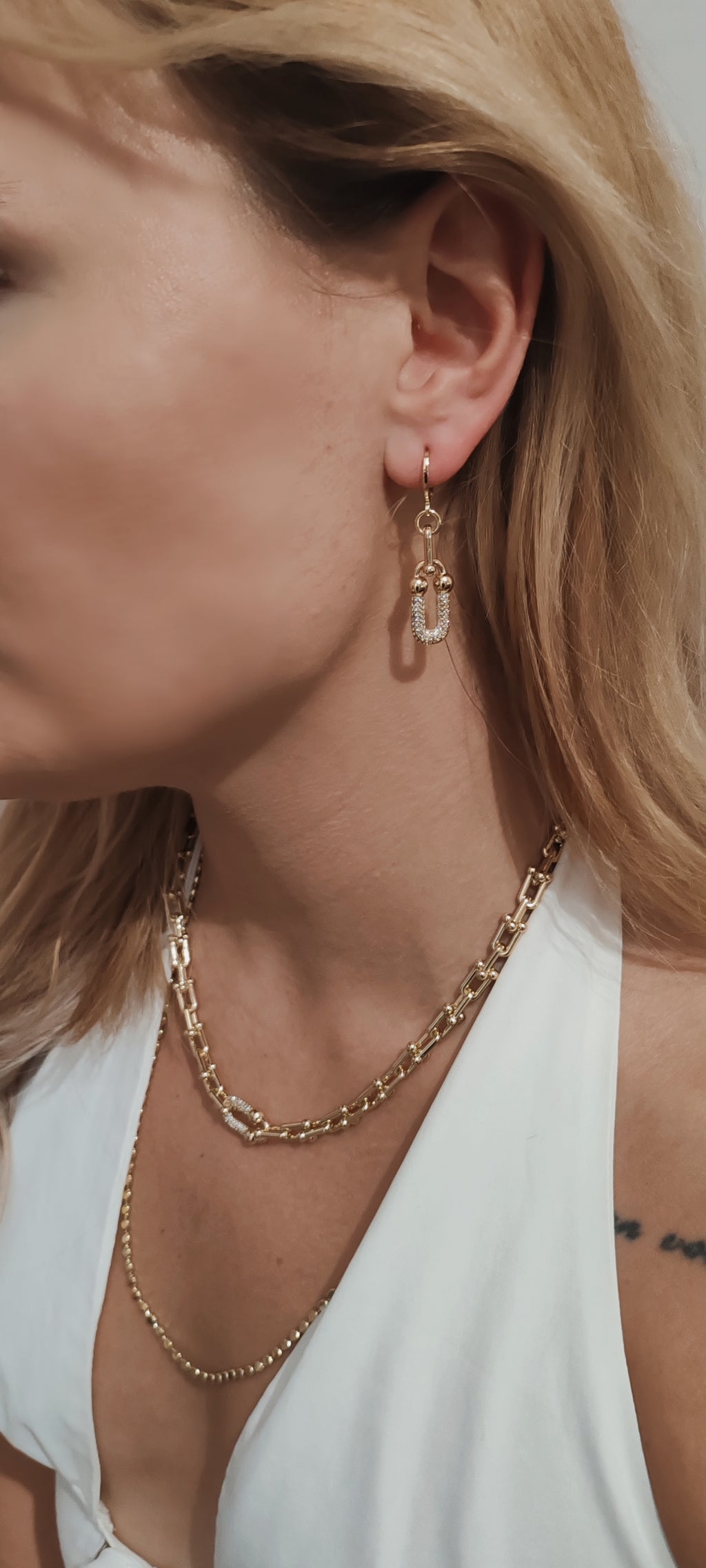 ✨ 14K Gold-Plated Earrings – Tiffany Style | Premium Quality ✨