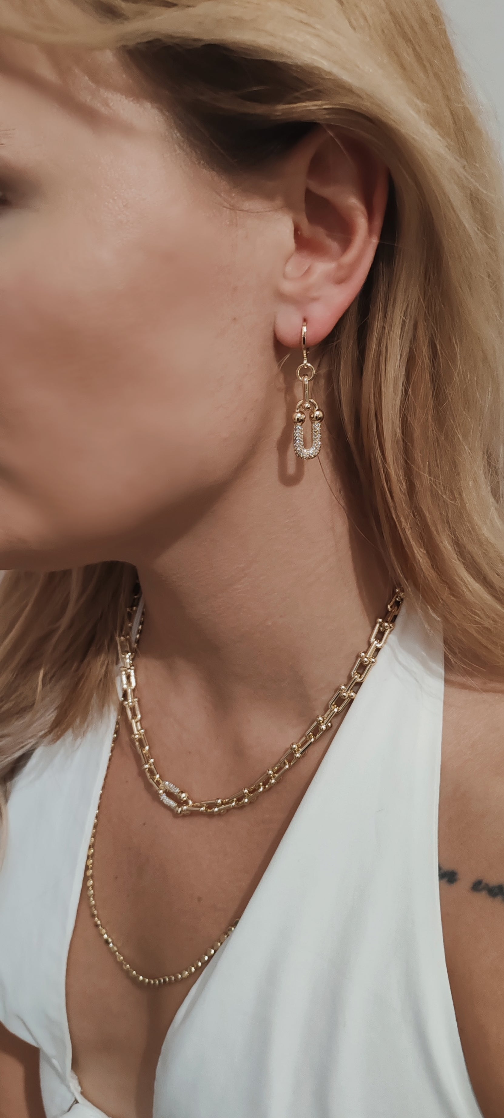 ✨ 14K Gold-Plated Earrings – Tiffany Style | Premium Quality ✨