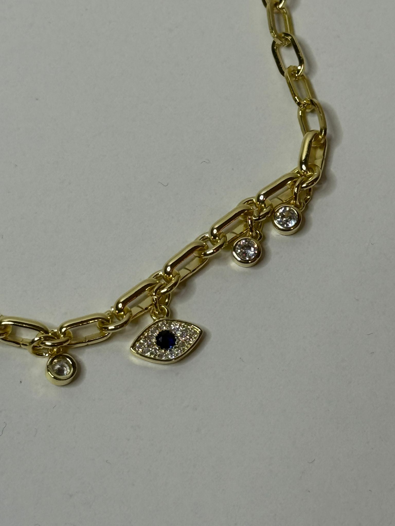 ✨ 14K Gold-Plated Evil Eye Necklace | Premium Quality ✨