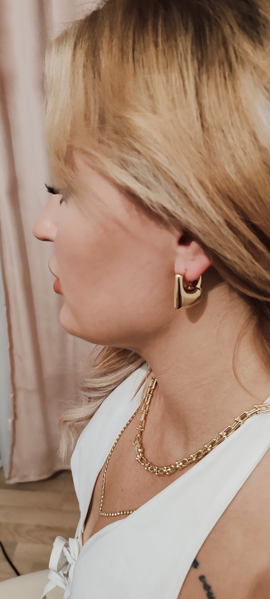 Premium 14K Gold Plated Geometric Earrings
