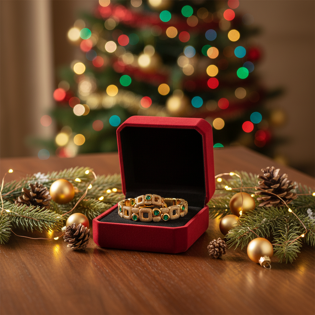 Gold Plated Zirconia Jewelry Set