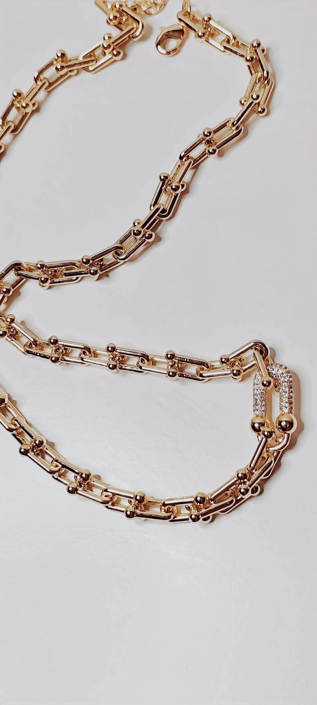 ✨ 14K Gold Plated Necklace – Tiffany Style Elegance