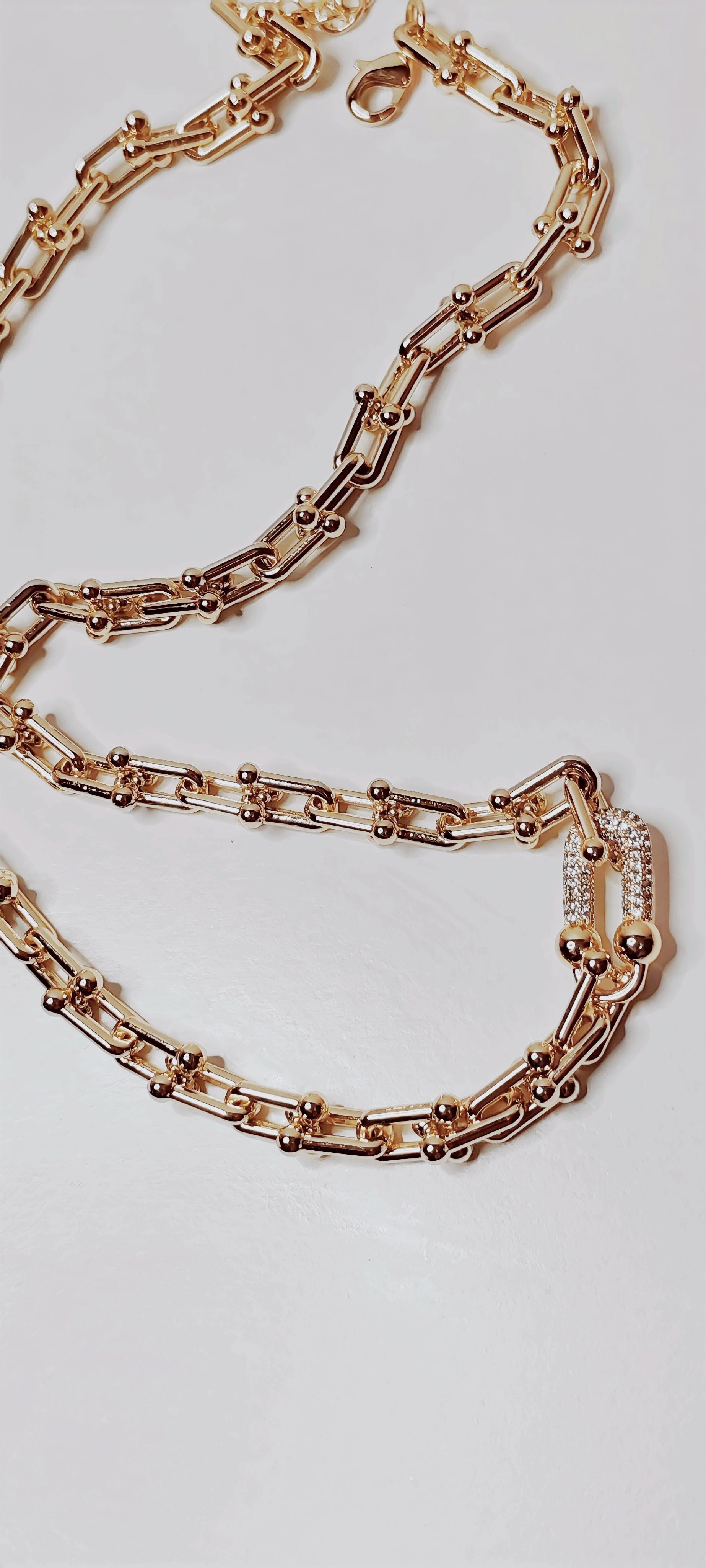 ✨ 14K Gold Plated Necklace – Tiffany Style Elegance