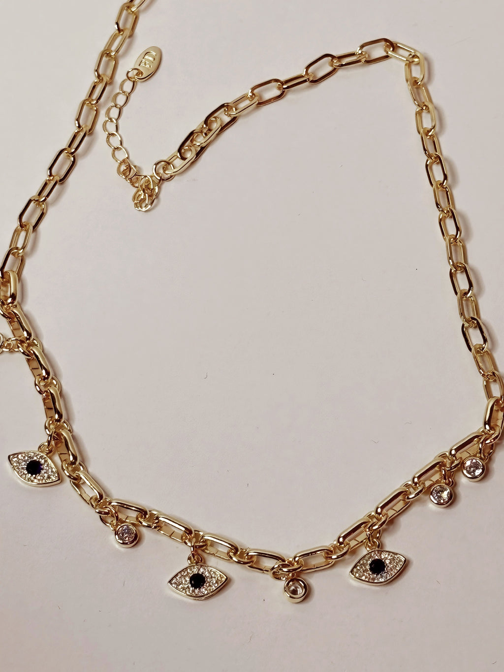 ✨ 14K Gold-Plated Evil Eye Necklace | Premium Quality ✨
