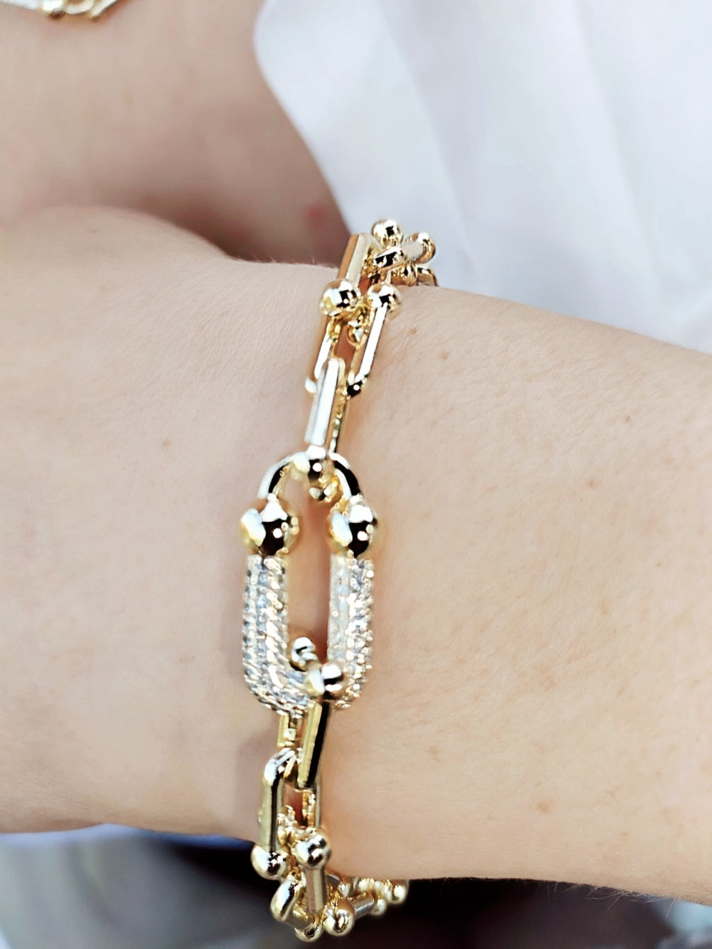 ✨ 14K Gold-Plated Bracelet – Tiffany Style | Premium Quality ✨
