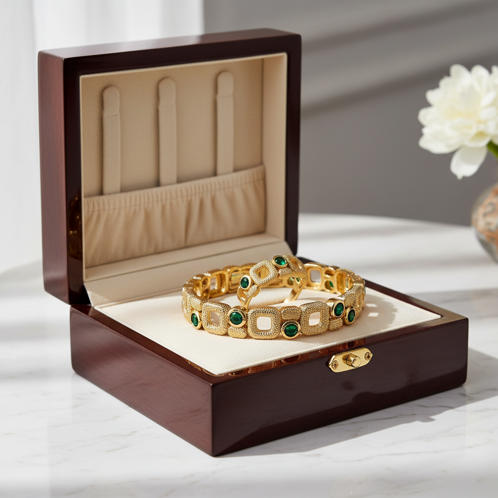 Gold Plated Zirconia Jewelry Set