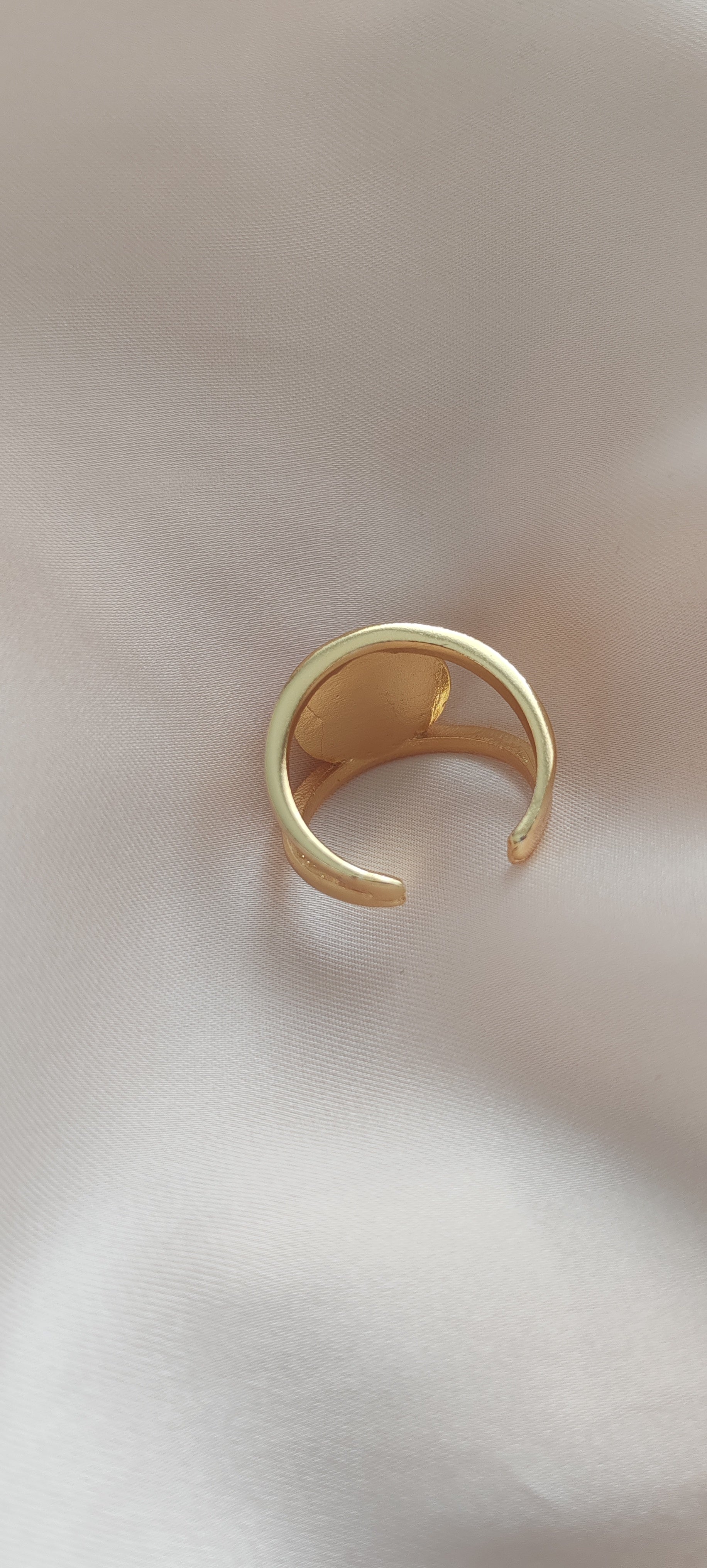 Rose Quartz Ring: 14k Gold Plated Adjustable Band