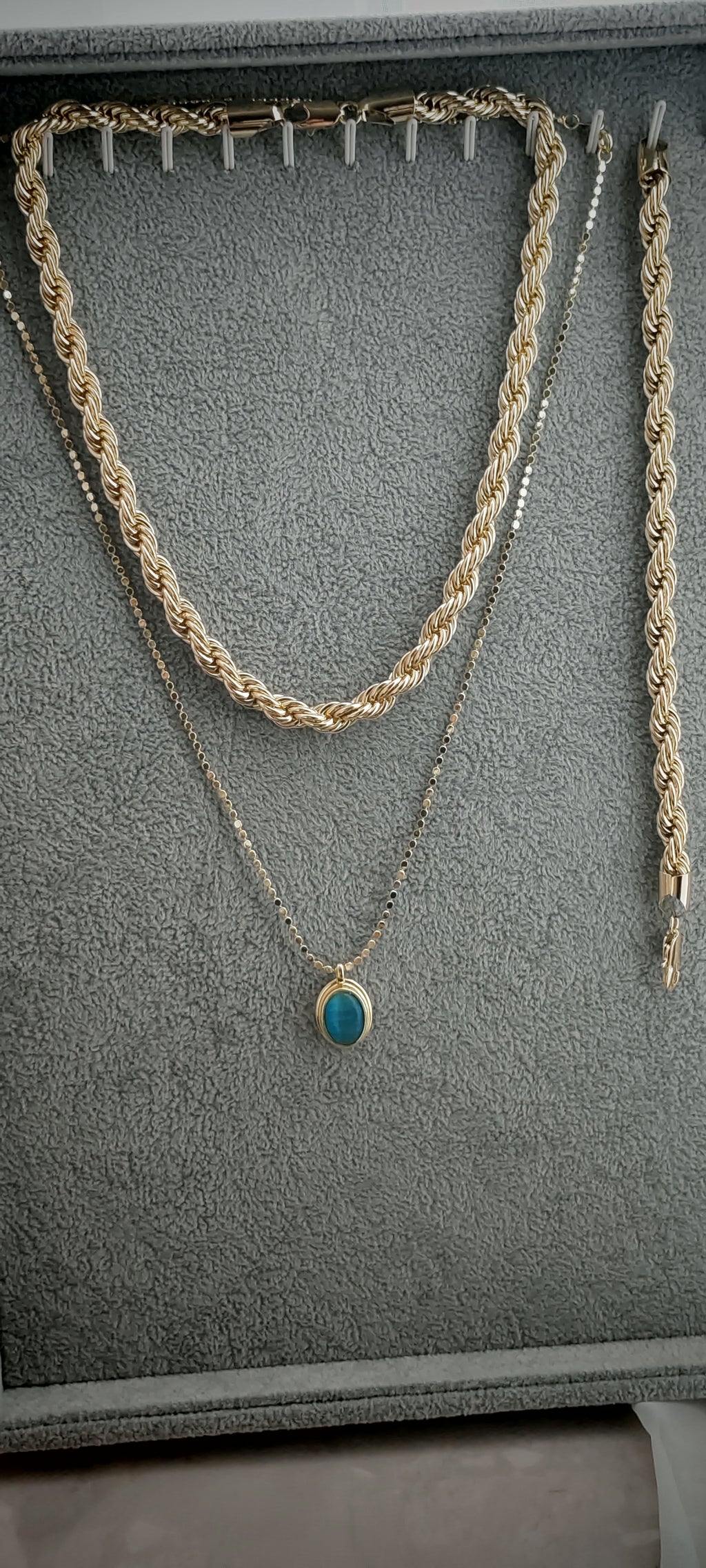 ✨ 14K Gold-Plated Rope Chain Necklace | Premium Quality ✨