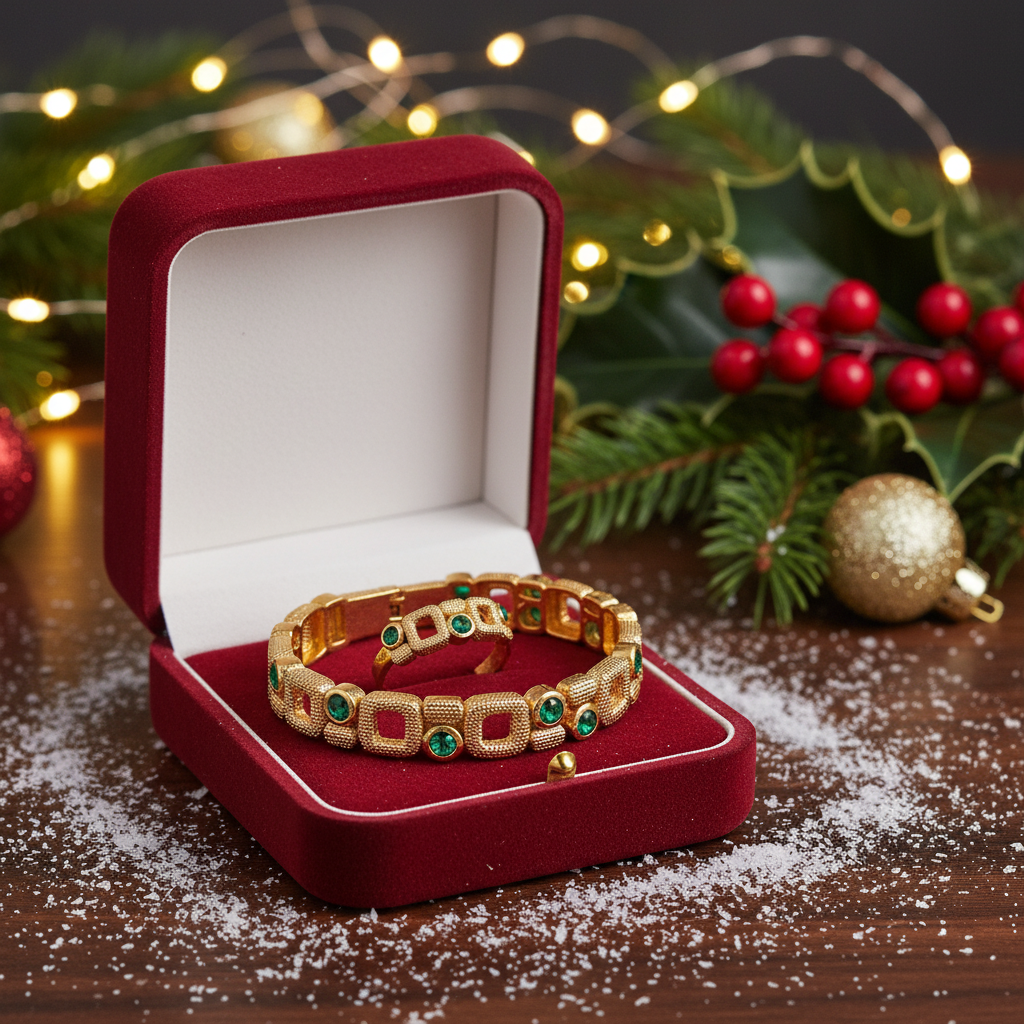 Gold Plated Zirconia Jewelry Set